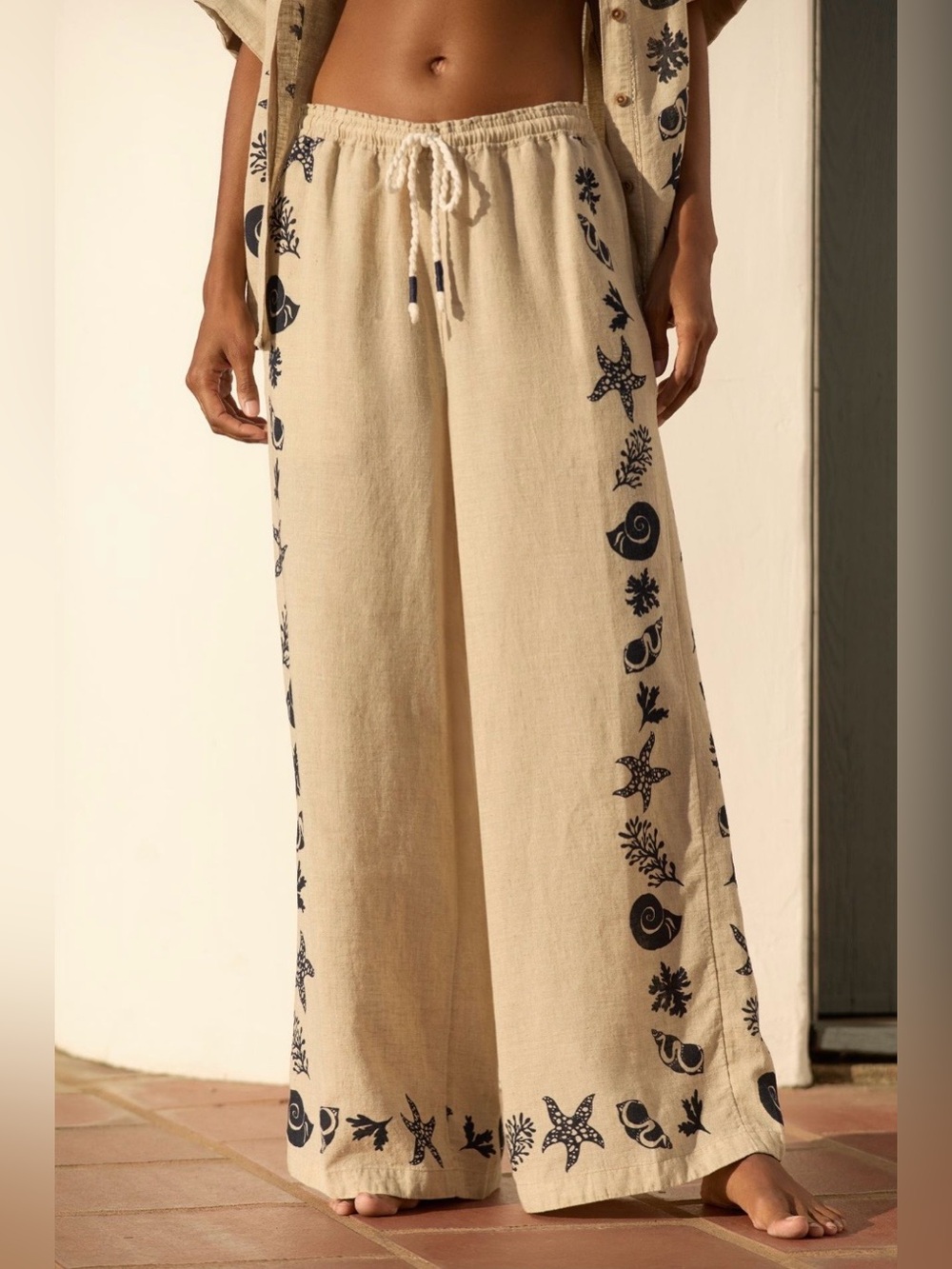 by Anthropologie Wide-Leg Linen Pants